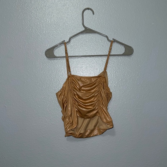 Krush Gold Camisole with Ruched Design - Picture 2 of 3